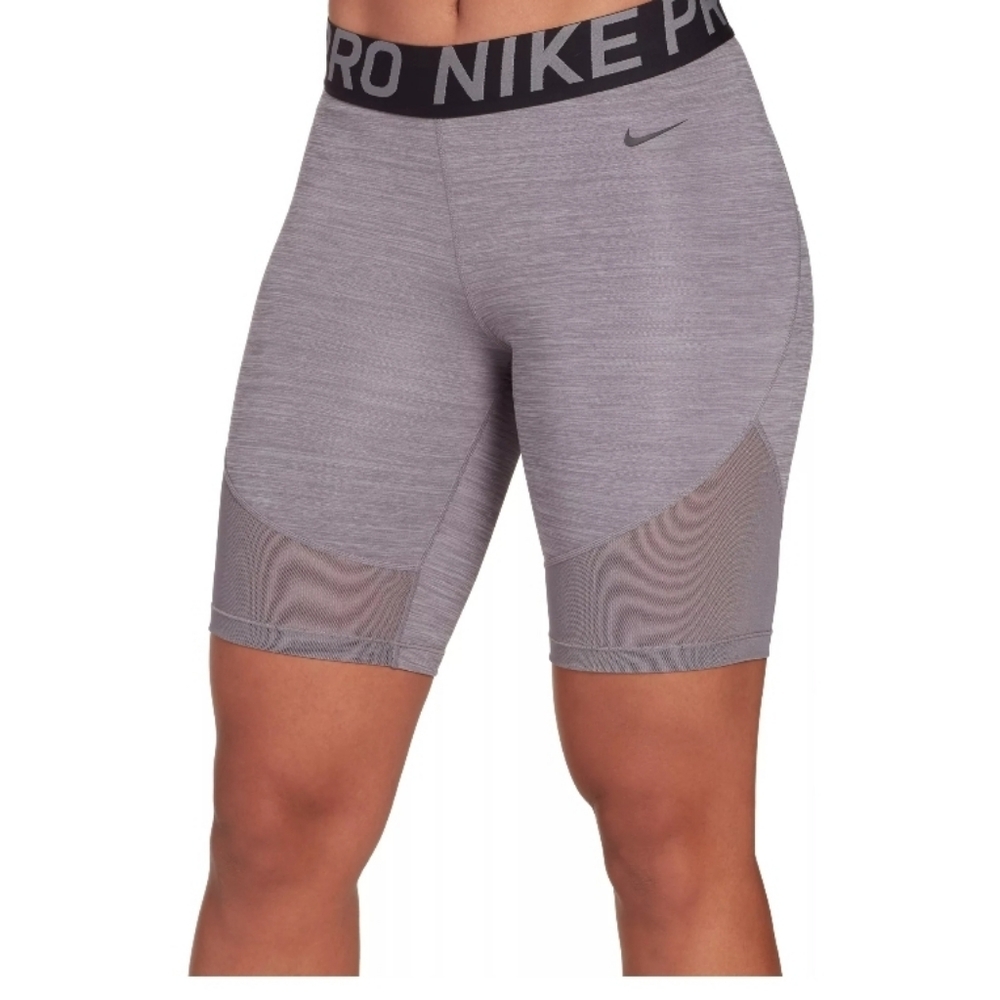 Nike pro 8" shorts gunsmoke gray xs Workout Gym Athletic